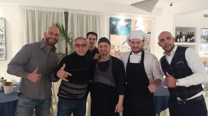 Bruno Barbieri a cena sul porto di Bellaria