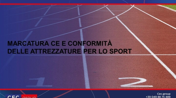 Marcatura CE attrezzature per sport