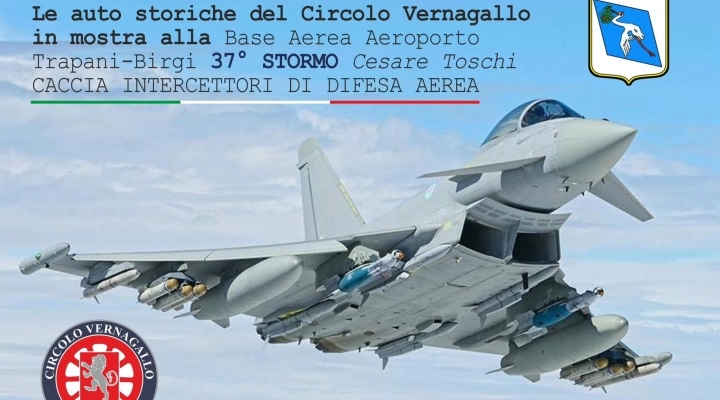 Visita alla base aerea del 37° stormo dell'Aeronautica Militare all’aeroporto Trapani Birgi.  Iniziativa a cura del Circolo Vernagallo