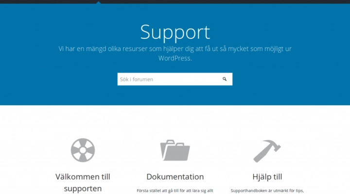 Supporto WordPress gratuito in Italiano