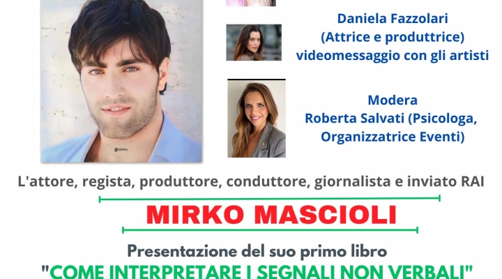 Presentazione del  libro dell’attore ,regista ,produttore e inviato Rai Mirko Mascioli alla Biblioteca comunale 