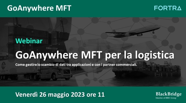 Webinar: Logistica: movimento di merci e di dati. Come gestire i flussi di dati in sicurezza