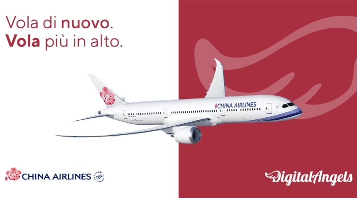 China Airlines sceglie Digital Angels per la promozione online