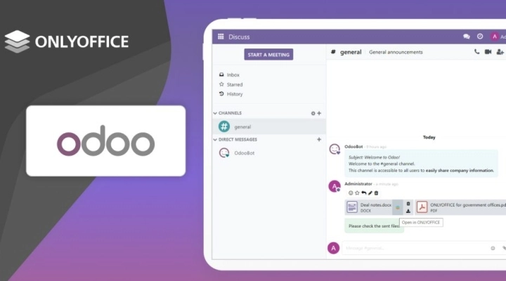 Produttività aziendale. L’integrazione ONLYOFFICE – Odoo per l’ottimizzazione del flusso di lavoro