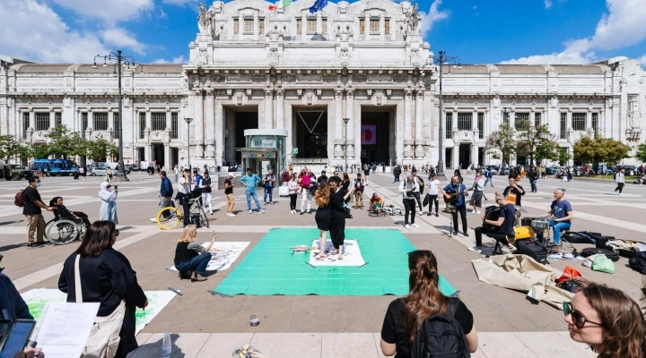 L’ARTE NELLA PITTURA SI FONDE CON LA DANZA. 