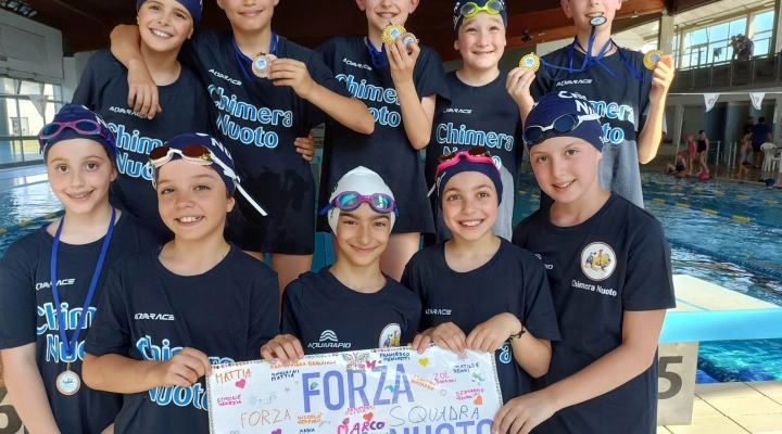 La Chimera Nuoto è settima alla finale regionale degli Esordienti B