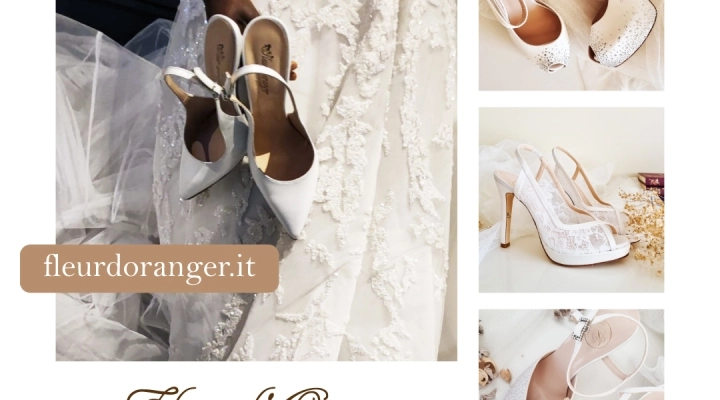 Scarpe da sposa italiane Fleur d'Oranger Eleganza e Raffinatezza