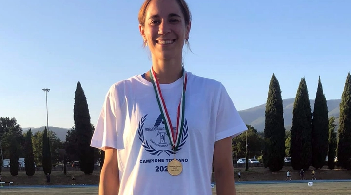 Anna Visibelli è campionessa regionale assoluta di salto in lungo