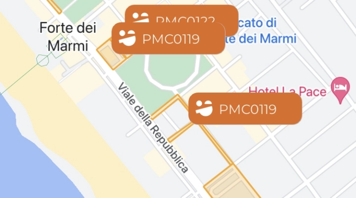 Strisce blu digitali, a Forte dei Marmi arriva ParkingMyCar