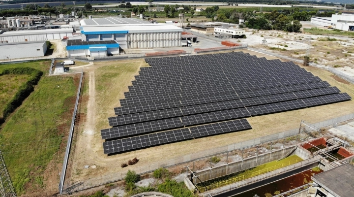 GRASTIM E FINDUS: NUOVO IMPIANTO CON PANNELLI SOLARI NELLO STABILIMENTO PRODUTTIVO DI CISTERNA DI LATINA  