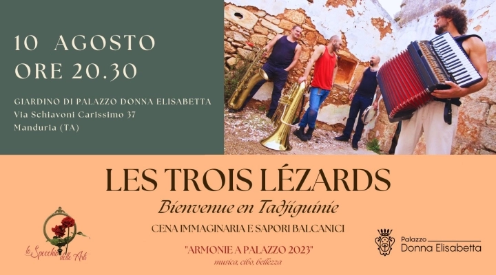 “Bienvenue en Tadjiguinie!” - Cena con Sapori Balcanici sui ritmi de Les Trois Lézards