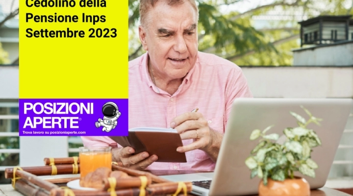 Cedolino della Pensione Inps Settembre 2023