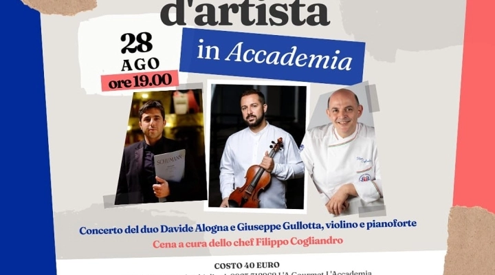 NOTE D'ARTISTA ALL'ACCADEMIA GOURMET DI REGGIO CALABRIA