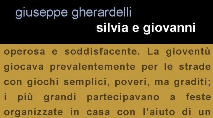 Da oggi in tutti gli store online e librerie “Silvia e Giovanni” di Giuseppe Gherardelli