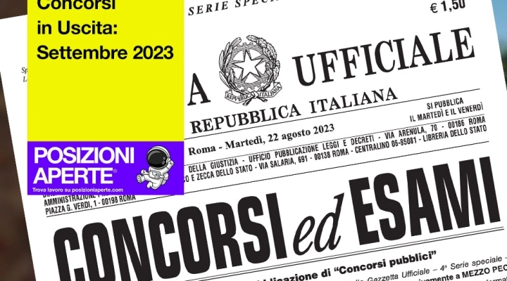 Concorsi in Uscita: Settembre 2023