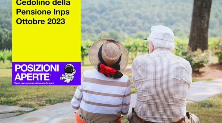 Cedolino della Pensione Inps Ottobre 2023