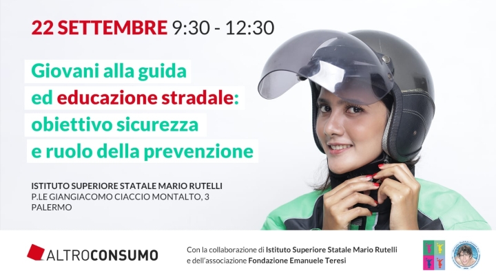 Guida consapevole e prevenzione dei sinistri, gli studenti dell’Istituto Superiore Statale “Mario Rutelli” di Palermo a lezione di sicurezza stradale