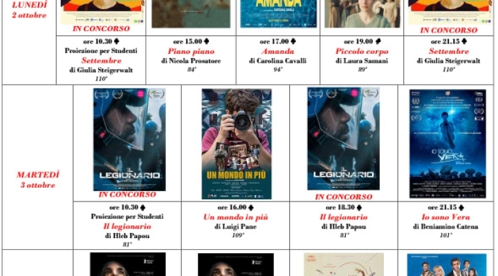 AL VIA LA 19. EDIZIONE DEL PREMIO CINEMA GIOVANE & FESTIVAL DELLE OPERE PRIME