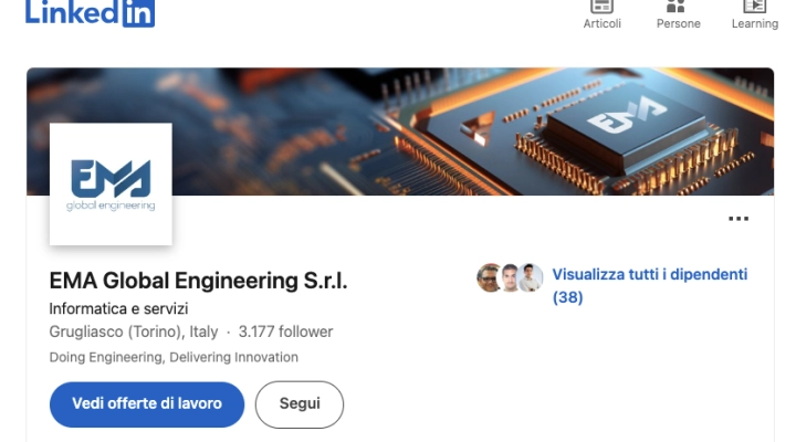 EMA Global Engineering; successo su LinkedIn con oltre 3.000 Follower