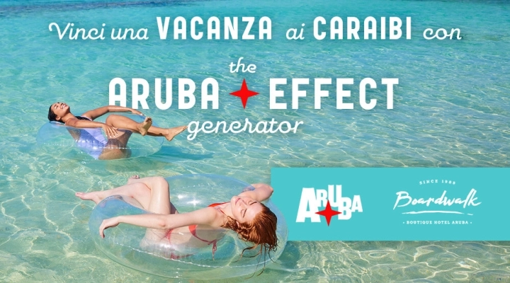 The Aruba Effect Generator: un vero e proprio generatore di allegria per vincere una vacanza felice ai Caraibi