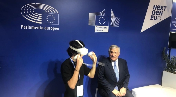 40^ Assemblea ANCI: affluenza record allo stand dedicato dal Parlamento e dalla Commissione europea per la visita virtuale nell'aula plenaria del Parlamento europeo