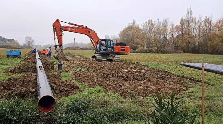 L’acqua della diga di Montedoglio in arrivo nel territorio di Chiusi