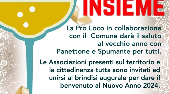 BRINDIAMO INSIEME alla vigilia di Capodanno - Premiazione vincitori del Premio Letterario “Bianca Messina”