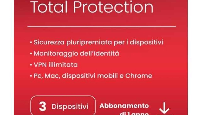 McAfee Total Protection 2024: protezione antivirus e sicurezza online per 3 dispositivi