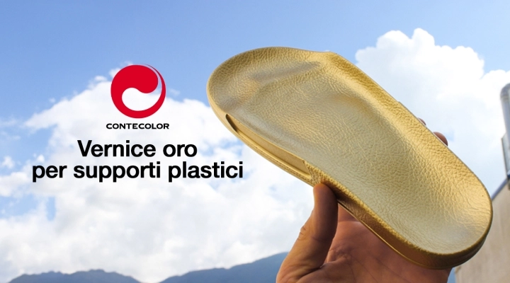 Come avviene la posa della vernice effetto oro per supporti plastici?