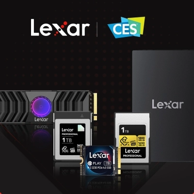 Lexar al CES 2024 con prodotti professionali per la  fotografia e il gaming