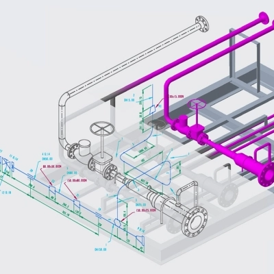 Isometrie di tubazioni perfettamente integrate per Creo Piping