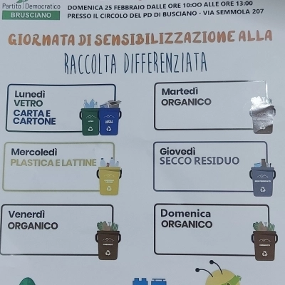 Brusciano Circolo PD sostiene la Raccolta Differenziata. (Antonio Castaldo)