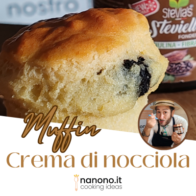 Si può fare un dolce gustoso e cremoso senza zucchero? Si, il muffin alla Steviella di nanono.it