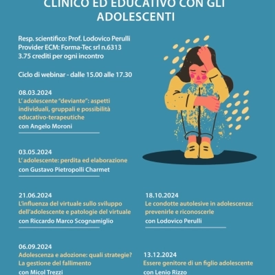 Codess Sociale organizza un ciclo di webinar sulla formazione per il lavoro clinico ed educativo con gli adolescenti 