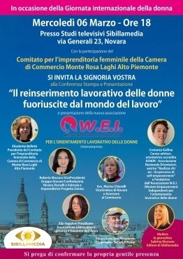 Successo per l’evento agli Studi TV Sibillamedia in occasione della Giornata internazionale della donna: tocca nel vivo il tema del reinserimento lavorativo delle donne