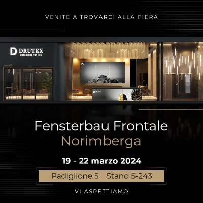 Drutex direzione Norimberga! Il leader europeo nella produzione di porte e finestre parteciperà alla fiera Fensterbau Frontale dal 19 al 22 marzo