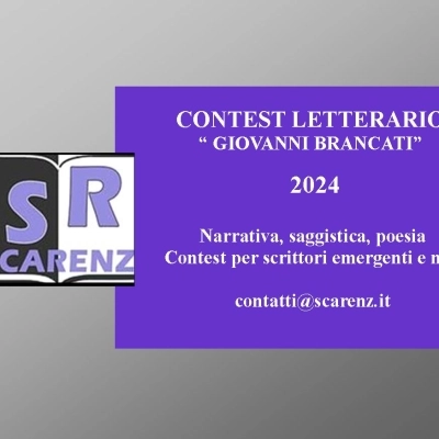 L’Associazione Casa Editrice SCARENZ bandisce il nuovo CONTEST LETTERARIO “GIOVANNI BRANCATI”