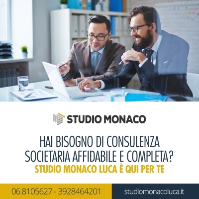 Costituzione di Società Studio Monaco Luca a Roma Nord