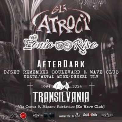 SABATO 11 MAGGIO, AL TRANSILVANIA LIVE & HORROR CAFE', MARATONE ROCK, METAL E CHI PIU NE HA