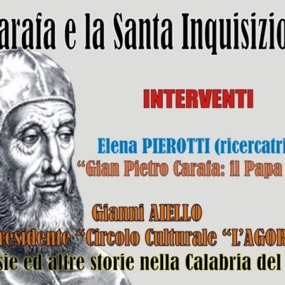 Il Circolo Culturale “L’Agorà” organizza un incontro sul tema «I Carafa e la Santa Inquisizione»