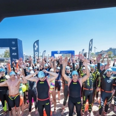 OCEANMAN Cattolica: presentazione alla presenza di Franca Foronchi, Sindaca di Cattolica. E record doppio