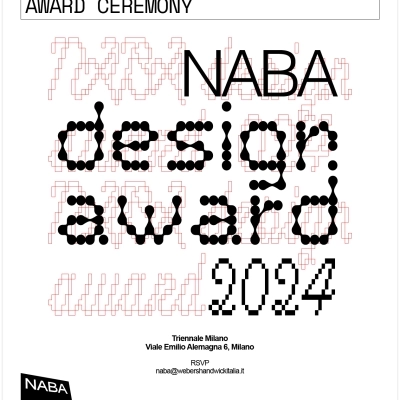 NABA, Nuova Accademia di Belle Arti  presenta la nuova edizione del NABA Design Award 2024 e annuncia la cerimonia di premiazione