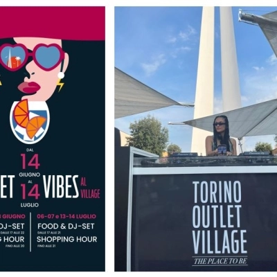 SUNSET VIBES A TORINO OUTLET VILLAGE.  DJ SET, COCKTAIL E BOLLICINE