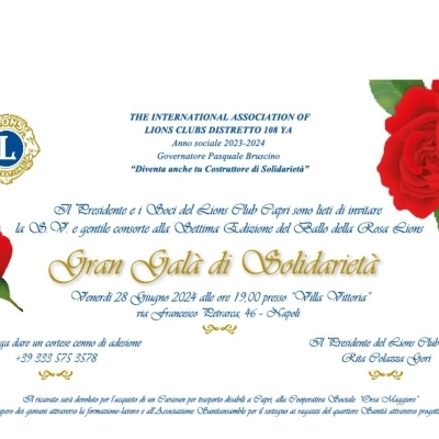 LIONS CLUB CAPRI - GRAN GALA DI SOLIDARIETA' - BALLO DELLA ROSA