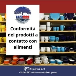 Conformità dei prodotti a contatto con alimenti