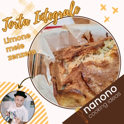 Torta integrale zenzero e mele, ricetta di nanono.it