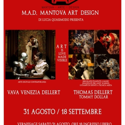 La mostra Art Is Love Made Visible alla galleria M.A.D. Mantova Art Design