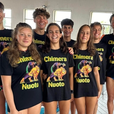 Otto atleti della Chimera Nuoto in vasca ai Campionati Italiani Giovanili