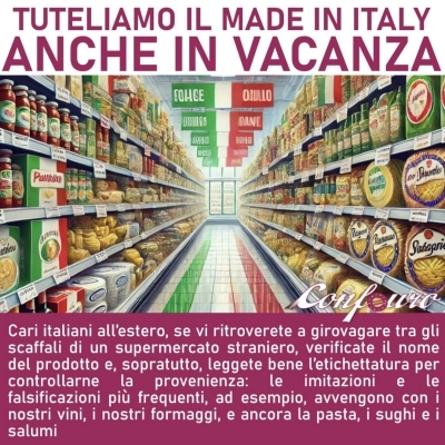 Agroalimentare, Confeuro: “Anche in vacanza tuteliamo il made in Italy”