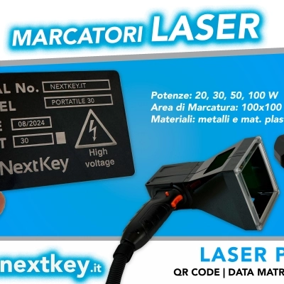 Marcatura laser Codici QR e Data Matrix 